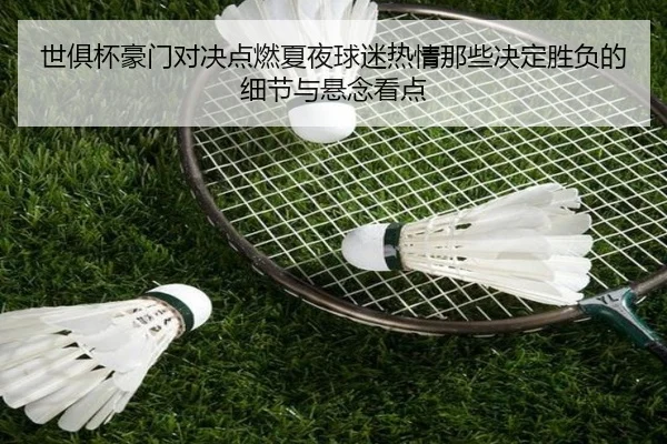 世俱杯豪门对决点燃夏夜球迷热情那些决定胜负的细节与悬念看点